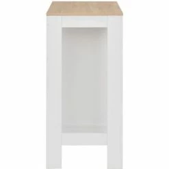 Vente flash 🥰 YOUTHUP Table De Bar Avec étagère Blanc 110x50x103 Cm 🎁 -Table haute Boutique 51852482 4