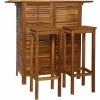 Vente flash 🔥 YOUTHUP Table Et Chaises De Bar 3 Pcs Bois D'acacia Massif ✔️ 1 Vente flash 🔥 YOUTHUP Table Et Chaises De Bar 3 Pcs Bois D'acacia Massif ✔️ -Table haute Boutique 51853676 1