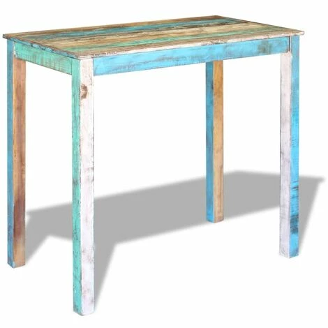 Meilleur prix 👍 YOUTHUP Table De Bar Bois Massif De Récupération 115x60x107 Cm - Brun 😍 4 Meilleur prix 👍 YOUTHUP Table De Bar Bois Massif De Récupération 115x60x107 Cm - Brun 😍 – Image 2