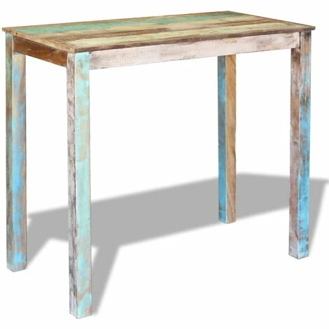 Meilleur prix 👍 YOUTHUP Table De Bar Bois Massif De Récupération 115x60x107 Cm - Brun 😍 5 Meilleur prix 👍 YOUTHUP Table De Bar Bois Massif De Récupération 115x60x107 Cm - Brun 😍 – Image 3