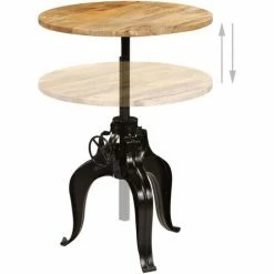 Offres 😀 YOUTHUP Meuble De Bar 5 Pcs Bois Massif De Manguier - Brun 🥰 -Table haute Boutique 51860740 4