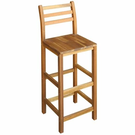 Grosses soldes 🎁 YOUTHUP Table Et Chaises De Bar 5 Pcs Bois D'acacia Massif - Brun 🌟 5 Grosses soldes 🎁 YOUTHUP Table Et Chaises De Bar 5 Pcs Bois D'acacia Massif - Brun 🌟 – Image 3