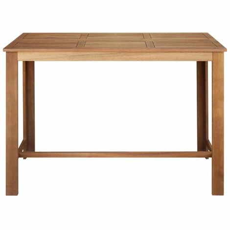 Meilleure affaire 🌟 YOUTHUP Table De Bar Bois D'acacia Solide 150 X 70 X 105 Cm - Brun 😍 4 Meilleure affaire 🌟 YOUTHUP Table De Bar Bois D'acacia Solide 150 X 70 X 105 Cm - Brun 😍 – Image 2