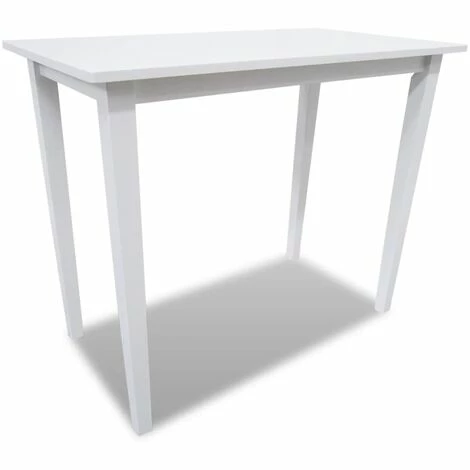 Coupon 👍 YOUTHUP Set Table Et 4 Chaises De Bar En Bois Coloris Blanc - Blanc 😀 4 Coupon 👍 YOUTHUP Set Table Et 4 Chaises De Bar En Bois Coloris Blanc - Blanc 😀 – Image 2