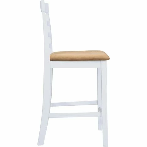 Coupon 👍 YOUTHUP Set Table Et 4 Chaises De Bar En Bois Coloris Blanc - Blanc 😀 7 Coupon 👍 YOUTHUP Set Table Et 4 Chaises De Bar En Bois Coloris Blanc - Blanc 😀 – Image 5