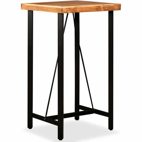 Budget 😍 YOUTHUP Ensemble De Bar 3 Pcs Bois D'acacia Massif Et Cuir Véritable - Brun 💯 4 Budget 😍 YOUTHUP Ensemble De Bar 3 Pcs Bois D'acacia Massif Et Cuir Véritable - Brun 💯 – Image 2