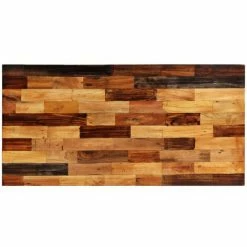 Meilleure affaire ⭐ YOUTHUP Ensemble De Bar 5 Pcs Bois Massif Recyclé Et Cuir De Chèvre - Brun ✨ -Table haute Boutique 51875425 4