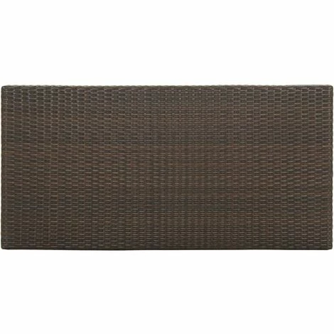 Grosses soldes 😉 YOUTHUP Table De Bar Avec Rangement Marron 120x60x110 Cm Résine Tressée - Brun 🌟 7 Grosses soldes 😉 YOUTHUP Table De Bar Avec Rangement Marron 120x60x110 Cm Résine Tressée - Brun 🌟 – Image 5