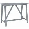 Bon marché ✔️ YOUTHUP Table De Bar De Jardin Gris 140x70x104 Cm Bois D'acacia Massif - Gris ⭐ -Table haute Boutique 51885681 1