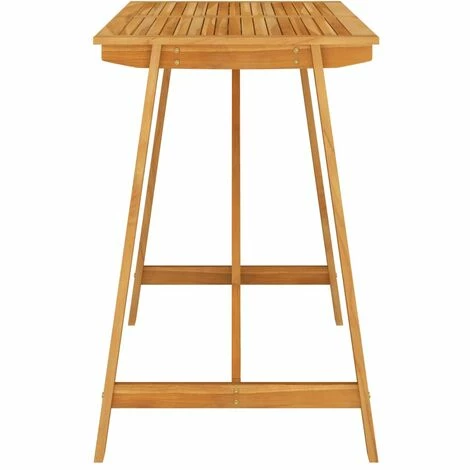 Nouveau 🎁 YOUTHUP Table De Bar De Jardin 140x70x104 Cm Bois D'acacia Massif - Brun 🥰 5 Nouveau 🎁 YOUTHUP Table De Bar De Jardin 140x70x104 Cm Bois D'acacia Massif - Brun 🥰 – Image 3