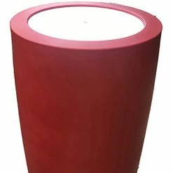 Offres 👍 PLAST'UP ROTOMOULAGE POT CONIQUE 3 EN 1 POT DE FLEURS-MANGE DEBOUT-SEAU A CHAMPAGNE DESSUS POLYETHYLENE BLANC-Rouge-121cm - Rouge ❤️ -Table haute Boutique 52050498 2