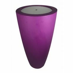 Tout neuf 😍 PLAST'UP ROTOMOULAGE POT CONIQUE 3 EN 1POT DE FLEURS- MANGE DEBOUT-SEAU A CHAMPAGNE DESSUS INOX-Violet-121cm - Violet 👍 -Table haute Boutique 52050518 3