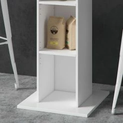 Top 10 💯 Table De Bar „Redeo“ Blanche/Béton Vicco 🤩 -Table haute Boutique 52050939 5