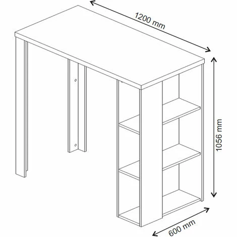Sortie 😀 Table à Manger „Noel“ 120x106cm Noir Vicco 🥰 5 Sortie 😀 Table à Manger „Noel“ 120x106cm Noir Vicco 🥰 – Image 3