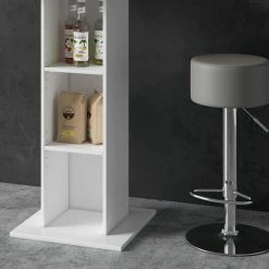 Meilleure vente ⌛ Table De Bar „Rodeo“ Béton/Blanc Avec 2 Tabourets Vicco 😉 -Table haute Boutique 52051818 5