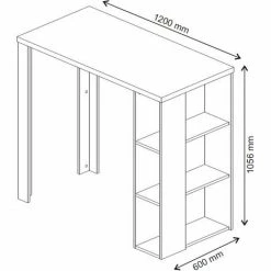 Coupon 👏 Table De Bar „Noel“ Blanche Vicco 🔔 9 Coupon 👏 Table De Bar „Noel“ Blanche Vicco 🔔 -Table haute Boutique 52052497 3