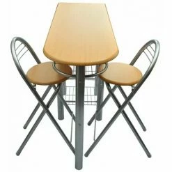 Coupon 🛒 Topdeal Ensemble De Table Et De Chaises De Bar / Cuisine Bois ⭐ 10 Coupon 🛒 Topdeal Ensemble De Table Et De Chaises De Bar / Cuisine Bois ⭐ -Table haute Boutique 52083501 4