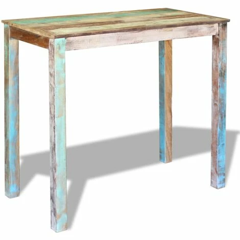 Top 10 😍 Topdeal Table De Bar Bois Massif De Récupération 115x60x107 Cm ⌛ 5 Top 10 😍 Topdeal Table De Bar Bois Massif De Récupération 115x60x107 Cm ⌛ – Image 3