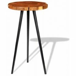 Remise 🛒 Topdeal Table De Bar Bois D'acacia Massif (55-60) X 110 Cm 🛒 10 Remise 🛒 Topdeal Table De Bar Bois D'acacia Massif (55-60) X 110 Cm 🛒 -Table haute Boutique 52084716 4
