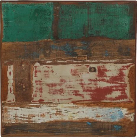 Meilleure vente ✔️ Topdeal Table De Bar Bois Récupération Massif Multicolore 60x60x107 Cm 👏 5 Meilleure vente ✔️ Topdeal Table De Bar Bois Récupération Massif Multicolore 60x60x107 Cm 👏 – Image 3