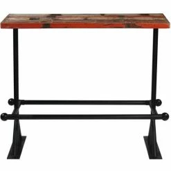 De gros 😀 Topdeal Mobilier De Bar 5 Pcs Bois De Récupération Massif Multicolore 🔥 10 De gros 😀 Topdeal Mobilier De Bar 5 Pcs Bois De Récupération Massif Multicolore 🔥 -Table haute Boutique 52085224 4