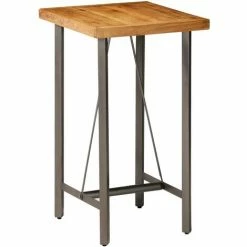 Top 10 🔔 Topdeal Table De Bar Teck Recyclé Massif 60 X 60 X 107 Cm 🥰