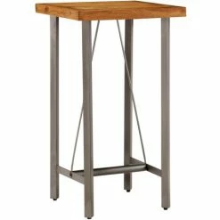 Top 10 🔔 Topdeal Table De Bar Teck Recyclé Massif 60 X 60 X 107 Cm 🥰 -Table haute Boutique 52085376 4