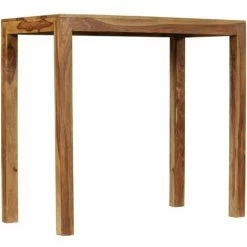 Acheter 🥰 Topdeal Table De Bar Bois De Sesham Massif 118 X 60 X 107 Cm ⌛ -Table haute Boutique 52085556 5