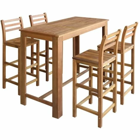 Top 10 ✔️ Topdeal Table Et Chaises De Bar 5 Pcs Bois D'acacia Massif 🎉 3 Top 10 ✔️ Topdeal Table Et Chaises De Bar 5 Pcs Bois D'acacia Massif 🎉