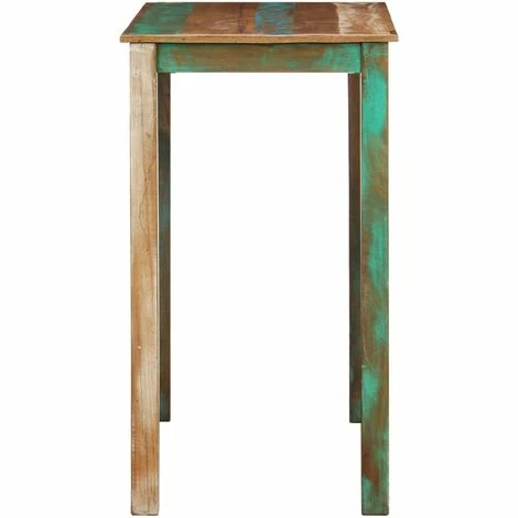 Le moins cher 👏 Topdeal Ensemble De Bar 5 Pcs Bois De Récupération Et Cuir Véritable 😀 6 Le moins cher 👏 Topdeal Ensemble De Bar 5 Pcs Bois De Récupération Et Cuir Véritable 😀 – Image 4