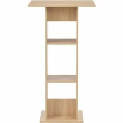 Offres ❤️ Topdeal Table De Bar Chêne 60x60x110 Cm ❤️ -Table haute Boutique 52088392 3