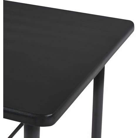 Vente flash 🎁 Topdeal Table De Bar Noir 120x60x110 Cm MDF 👏 7 Vente flash 🎁 Topdeal Table De Bar Noir 120x60x110 Cm MDF 👏 – Image 5