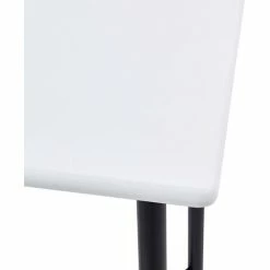 Meilleur prix 🎉 Topdeal Table De Bar Blanc 60 X 60 X 111 Cm MDF 🎁 -Table haute Boutique 52088807 4
