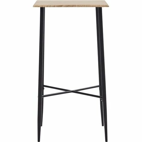 Vente flash ✨ Topdeal Table De Bar Chêne 60 X 60 X 111 Cm MDF 😍 4 Vente flash ✨ Topdeal Table De Bar Chêne 60 X 60 X 111 Cm MDF 😍 – Image 2