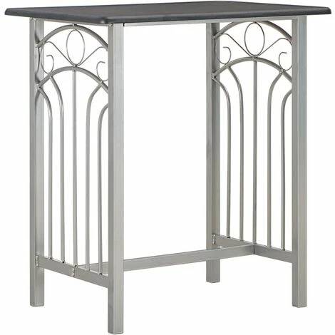 Meilleure vente 👍 Topdeal Ensemble De Bar 3 Pcs Bois Et Acier Noir 🧨 4 Meilleure vente 👍 Topdeal Ensemble De Bar 3 Pcs Bois Et Acier Noir 🧨 – Image 2