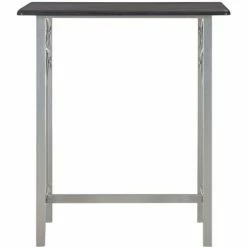 Meilleure vente 👍 Topdeal Ensemble De Bar 3 Pcs Bois Et Acier Noir 🧨 9 Meilleure vente 👍 Topdeal Ensemble De Bar 3 Pcs Bois Et Acier Noir 🧨 -Table haute Boutique 52089735 3