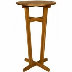 Nouveau ⌛ Topdeal Ensemble De Bar 3 Pcs Bois D'acacia Massif 🛒 -Table haute Boutique 52091044 3