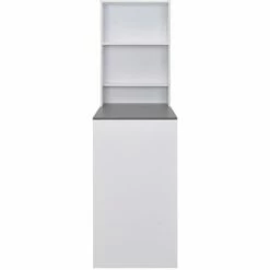Acheter 😀 Topdeal Table De Bar Avec Armoire Blanc 115 X 59 X 200 Cm VDFF22382_FR 🔔 11 Acheter 😀 Topdeal Table De Bar Avec Armoire Blanc 115 X 59 X 200 Cm VDFF22382_FR 🔔 -Table haute Boutique 52095487 5