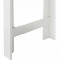 Les meilleures critiques de 😉 HELLOSHOP26 Table De Bar Design Avec Surfaces De Rangement Table Bistrot Avec 3 étagères Panneaux De Particules 110 X 50 X 103 Cm Blanc - Blanc ⭐ -Table haute Boutique 52103545 4