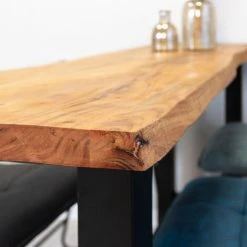 Meilleure affaire 🎁 DIMEHOUSE Bruce Table De Bar Industrielle 150x50 Cm - Brun ❤️ -Table haute Boutique 53547655 5