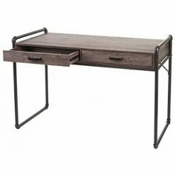 Sortie 🧨 NOVA Bureau De Bureau Pour Ordinateur Avec Cadre En Métal De Style Moderne De 2 Tiroirs 👍 10 Sortie 🧨 NOVA Bureau De Bureau Pour Ordinateur Avec Cadre En Métal De Style Moderne De 2 Tiroirs 👍 -Table haute Boutique 53577842 4