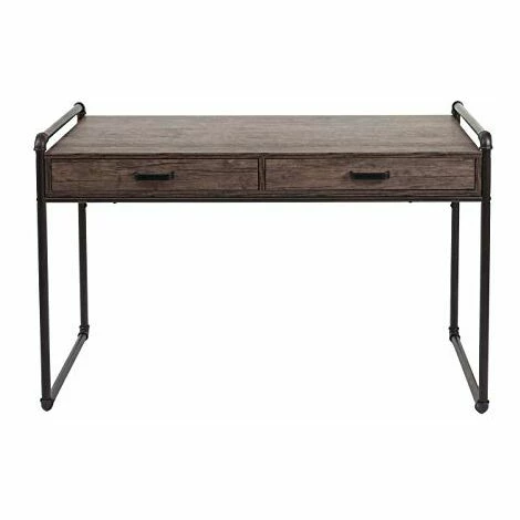 Sortie 🧨 NOVA Bureau De Bureau Pour Ordinateur Avec Cadre En Métal De Style Moderne De 2 Tiroirs 👍 7 Sortie 🧨 NOVA Bureau De Bureau Pour Ordinateur Avec Cadre En Métal De Style Moderne De 2 Tiroirs 👍 – Image 5