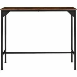 Offres 🥰 TECTAKE Table De Salle à Manger Industrielle Kerry 120x40x100,5cm - Table Haute, Table De Bar, Console - Bois Foncé Industriel 🎁 -Table haute Boutique 53718955 3