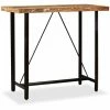 Bon marché ⭐ LITZEE Table De Bar Bois Massif De Récupération 120 X 60 X 107 Cm # 🔥 -Table haute Boutique 53765684 1