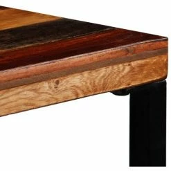 Nouveau 👏 LITZEE Table De Bar Bois Recyclé Solide 70 X 70 X 106 Cm # 😉 -Table haute Boutique 53765865 5