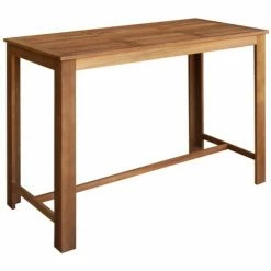 Grosses soldes ❤️ LITZEE Table De Bar Bois D'acacia Solide 150 X 70 X 105 Cm # ✨