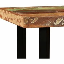 Top 10 💯 LITZEE Ensemble De Bar 5 Pcs Bois De Récupération Cuir Véritable Et Toile # 🎁 11 Top 10 💯 LITZEE Ensemble De Bar 5 Pcs Bois De Récupération Cuir Véritable Et Toile # 🎁 -Table haute Boutique 53840475 5