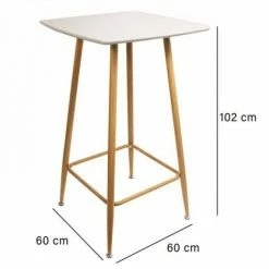 Top 10 🔥 JARDIRICODECO Table Mange Debout Blanche 60x60x102cm ⭐ 7 Top 10 🔥 JARDIRICODECO Table Mange Debout Blanche 60x60x102cm ⭐ -Table haute Boutique 53958110 3