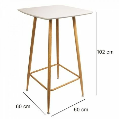 Top 10 🔥 JARDIRICODECO Table Mange Debout Blanche 60x60x102cm ⭐ 5 Top 10 🔥 JARDIRICODECO Table Mange Debout Blanche 60x60x102cm ⭐ – Image 3