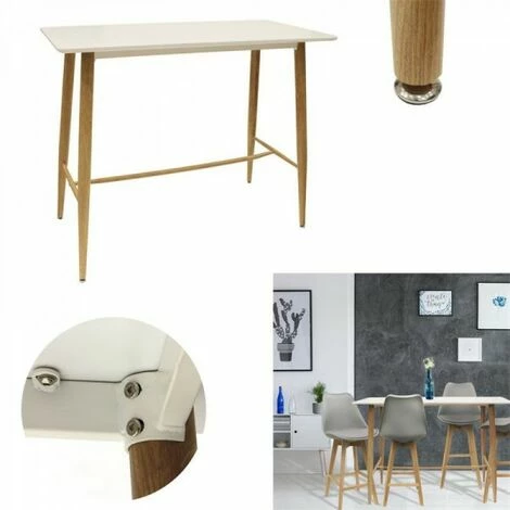 Top 10 🔥 JARDIRICODECO Table Mange Debout Blanc 115x60x102cm ⭐ 3 Top 10 🔥 JARDIRICODECO Table Mange Debout Blanc 115x60x102cm ⭐